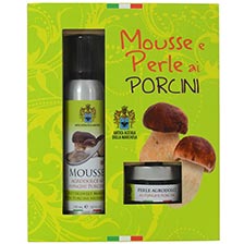 Gift Box: Porcini Mushroom Mousse and Pearls