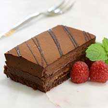 French Crunchy Chocolate Hazelnut Strip Cake - Frozen