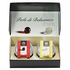 Gift Box: White Balsamic Pearls and Balsamic Pearls
