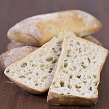 French Ciabatta Bread With Green Olives - Frozen