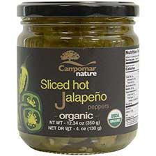 Sliced Hot Jalapeno Peppers - Organic