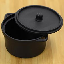 Cooking Pots - Black Plastic