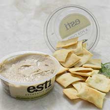 Authentic Greek Kalamata Olives Hummus with Pita Chips