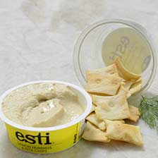 Greek Lemon Hummus with Pita Chips