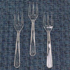 Forks - Transparent Clear Plastic