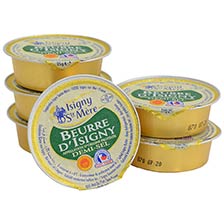 Isigny Butter Portion Cups, Salted