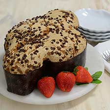Italian Colomba Cake with Chocolate