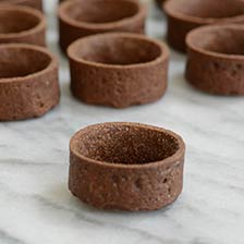 Round Sweet Chocolate Tartelettes