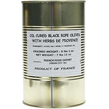 Oil Cured Black Ripe Olives with Herbs de Provence