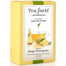 Tea Forte Ginger Lemongrass Herbal Tea - Event Box, 40 Infusers