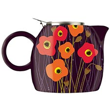 Tea Forte PUGG Ceramic Teapot - Poppy Fields