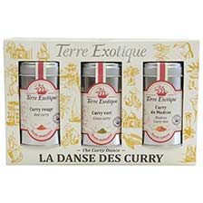 The Curry Dance Spice Set: Madras Curry, Red Curry, Green Curry