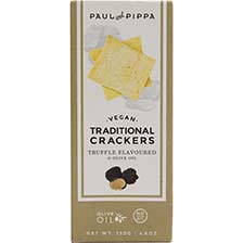 Traditional Black Truffle Flavored Crackers, Vegan
