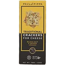Traditional Crackers with Black Salt and Quinoa