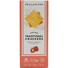 Traditional Crackers with Tomato and Olive Oil, Vegan