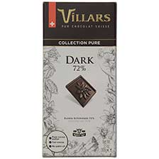 Villars Collection Pure Swiss Dark Chocolate - 72%