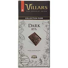 Villars Collection Pure Swiss Dark Chocolate - 85% 