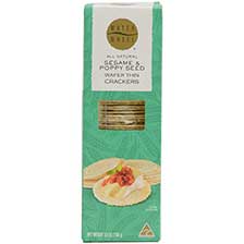 Wafer Thin Crackers with Sesame and Poppy Seed