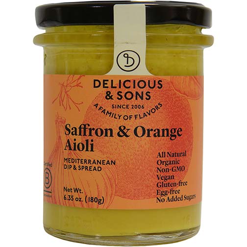 Aioli Spread with Saffron and Orange, Organic