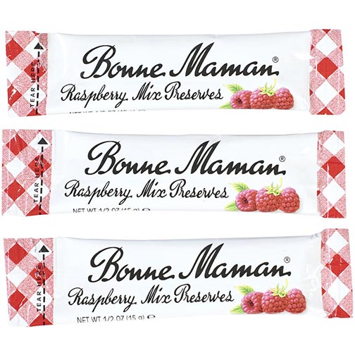 Bonne Maman Raspberry Mix Preserves - Portion Sticks