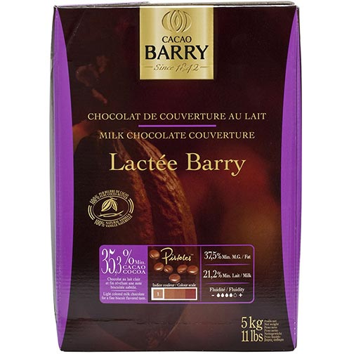 Cacao Barry Milk Chocolate - 36% Cacao - Lactee Barry