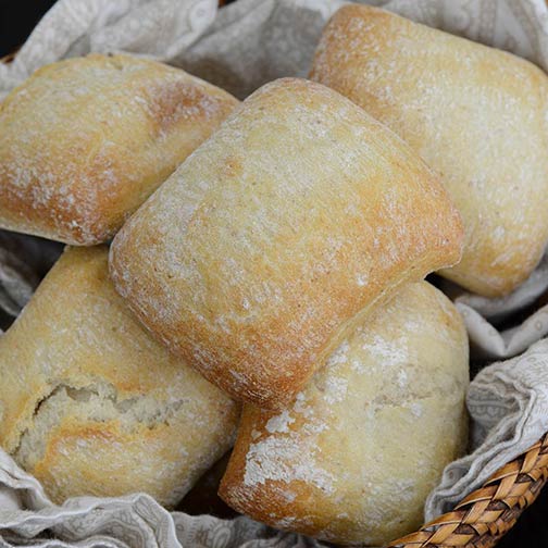 Ciabatta Dinner Rolls - Frozen