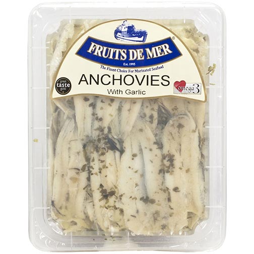 White Anchovies Marinated in Garlic Sauce