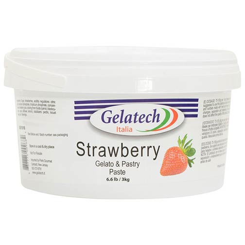 Strawberry Gelato and Pastry Paste