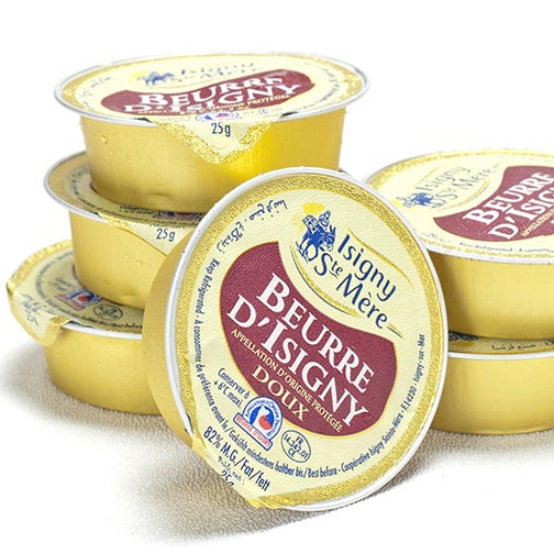Isigny Butter Portion Cups, Unsalted