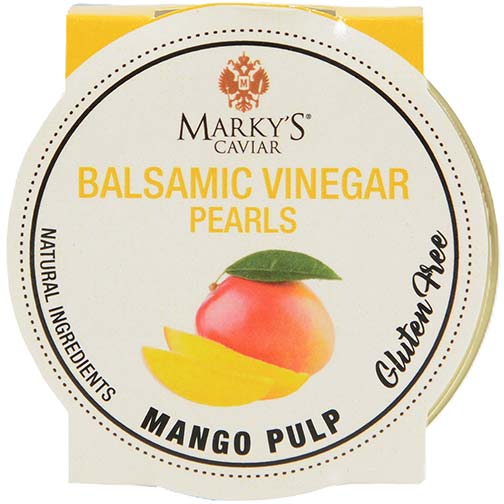 Mango Pulp Balsamic Vinegar Pearls, Gluten Free