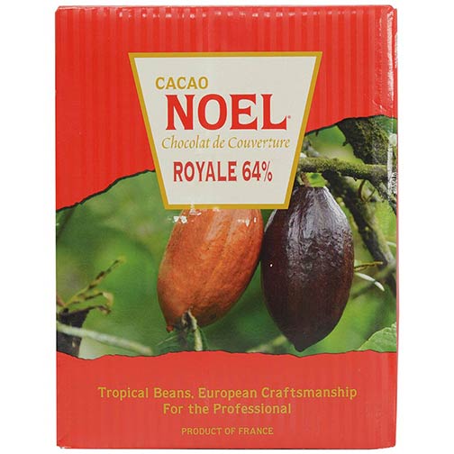 Noel Dark Chocolate Pistoles - Bittersweet 64%, Royale