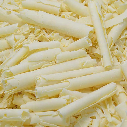 White Chocolate Shavings - Medium