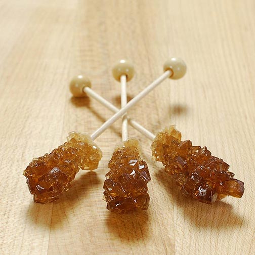 Rock Candy Amber Swizzle Sticks