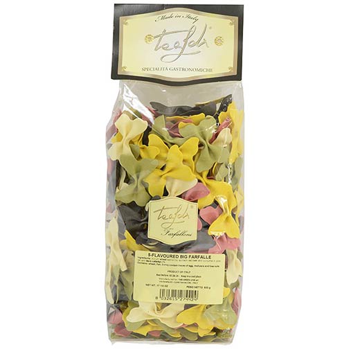 5-Flavored Farfalloni Pasta (Large Bow-Tie)