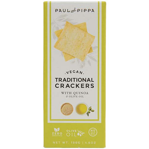 Traditional Crackers with Quinoa and Olive Oil, Vegan