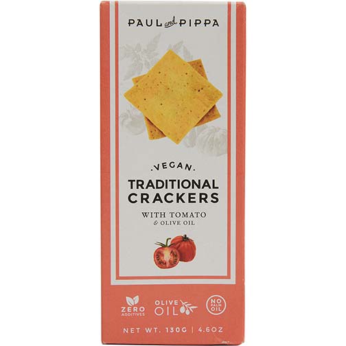 Traditional Crackers with Tomato and Olive Oil, Vegan