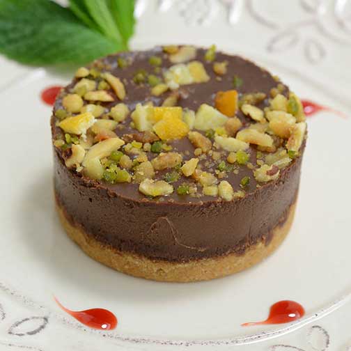 French Gianduja Shortbread Cake - Frozen