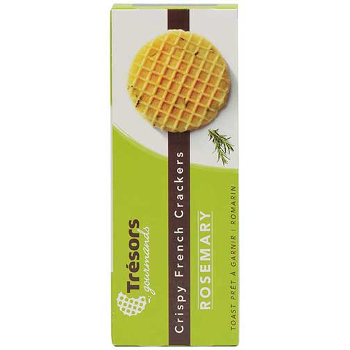 French Crispy Waffle Crackers with Rosemary