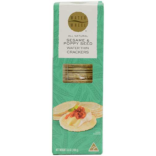 Wafer Thin Crackers with Sesame and Poppy Seed