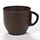 Dark Chocolate Coffee Mug - 1 x 2 x 2.25 Photo [1]